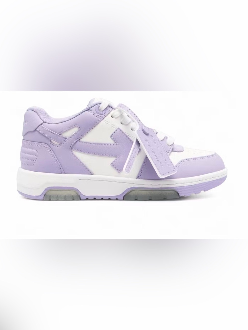 Off-White Men's Low-Top Sneakers in Lavender and White